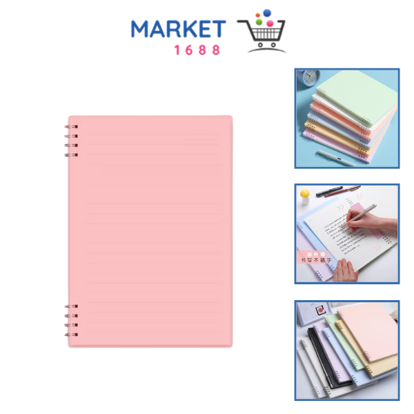 

Market1688 Notebook A5 Buku Catatan 80 Lembar Buku Diary Aesthetic Sketch Book 8 Lubang Binder Buku Tulis Sekolah Kantor Notebook Jurnal Spiral Cover Pastel