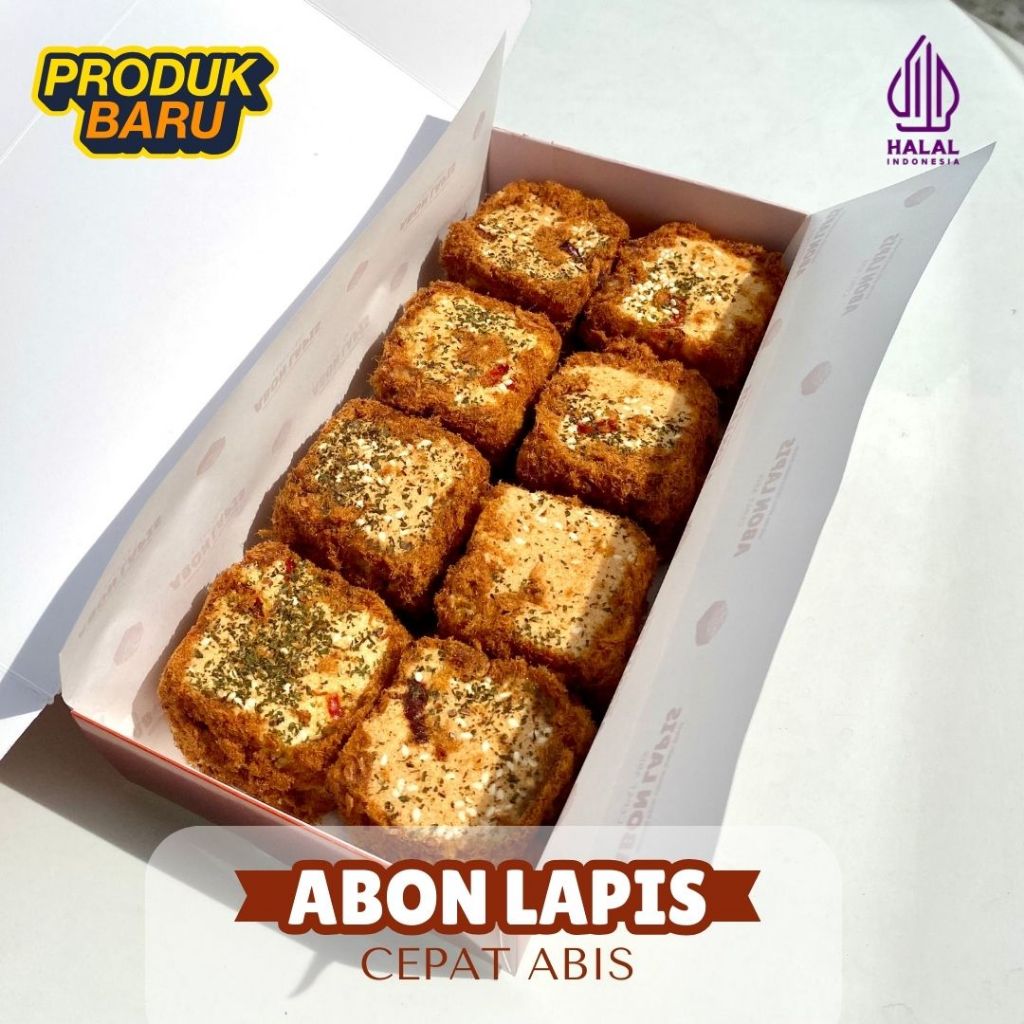 

VIRAL!! Bolu Abon Lapis Ayam Bawang + Free Extra Abon | Oleh-oleh Medan | 1 Box Isi 8 Pcs