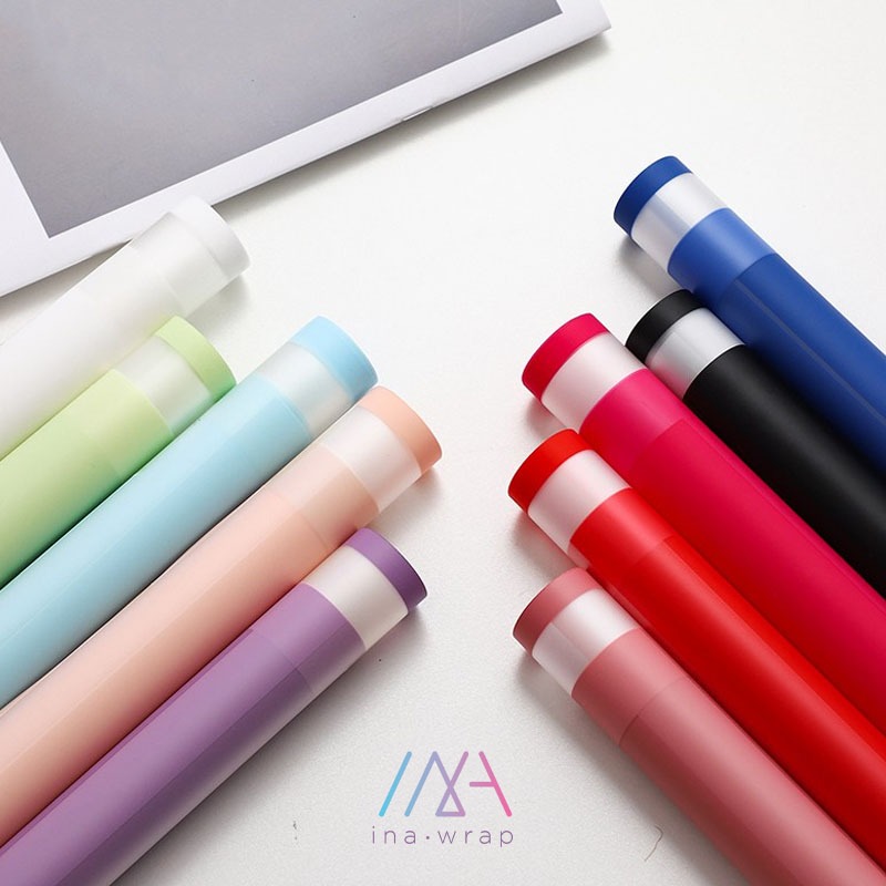 

[20 LBR] Kertas buket bunga / flower wrapping paper list warna-putih