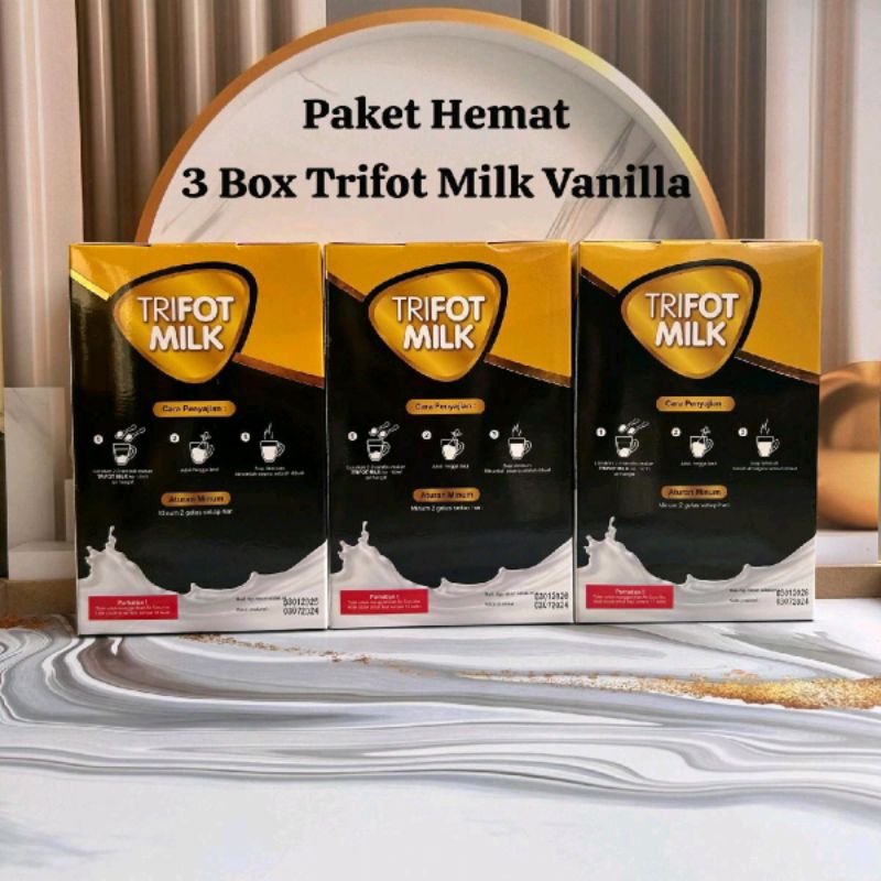 

3 BOX TRIFOT MILK RASA VANILA & COKELAT BPOM HALAL