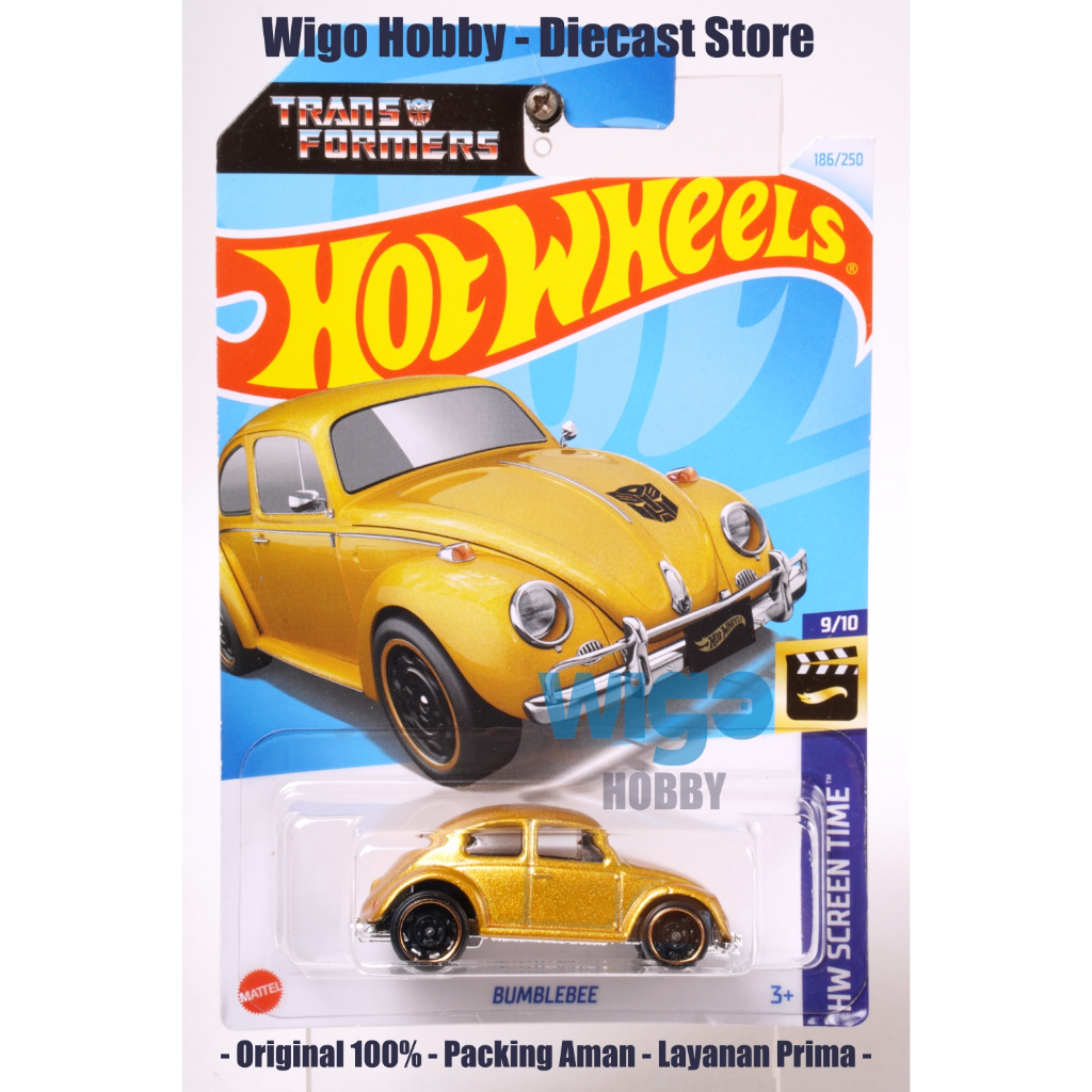 Hot Wheels Volkswagen Beetle emas Bumblebee Transformers Q 2024 Diecast