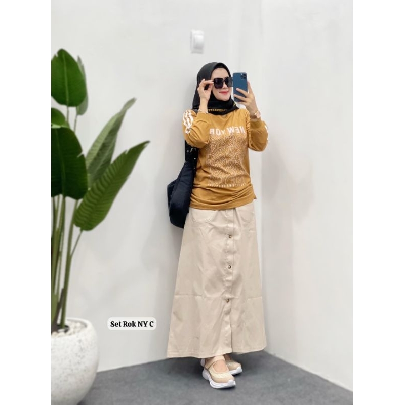SET ROK NY STELAN ROK WANITA PAKAIAN WANITA KEKINIAN