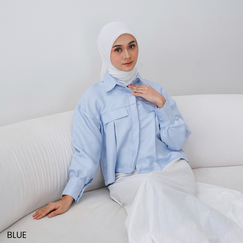 Kemeja Aina Puff Lengan Panjang