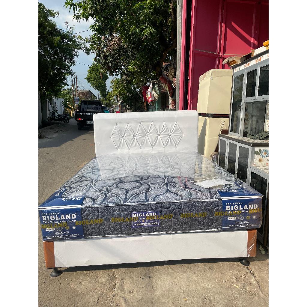 set divan dan kasur bigland deluxe / kasur springbed bigland murah / kasur springbed berkualitas