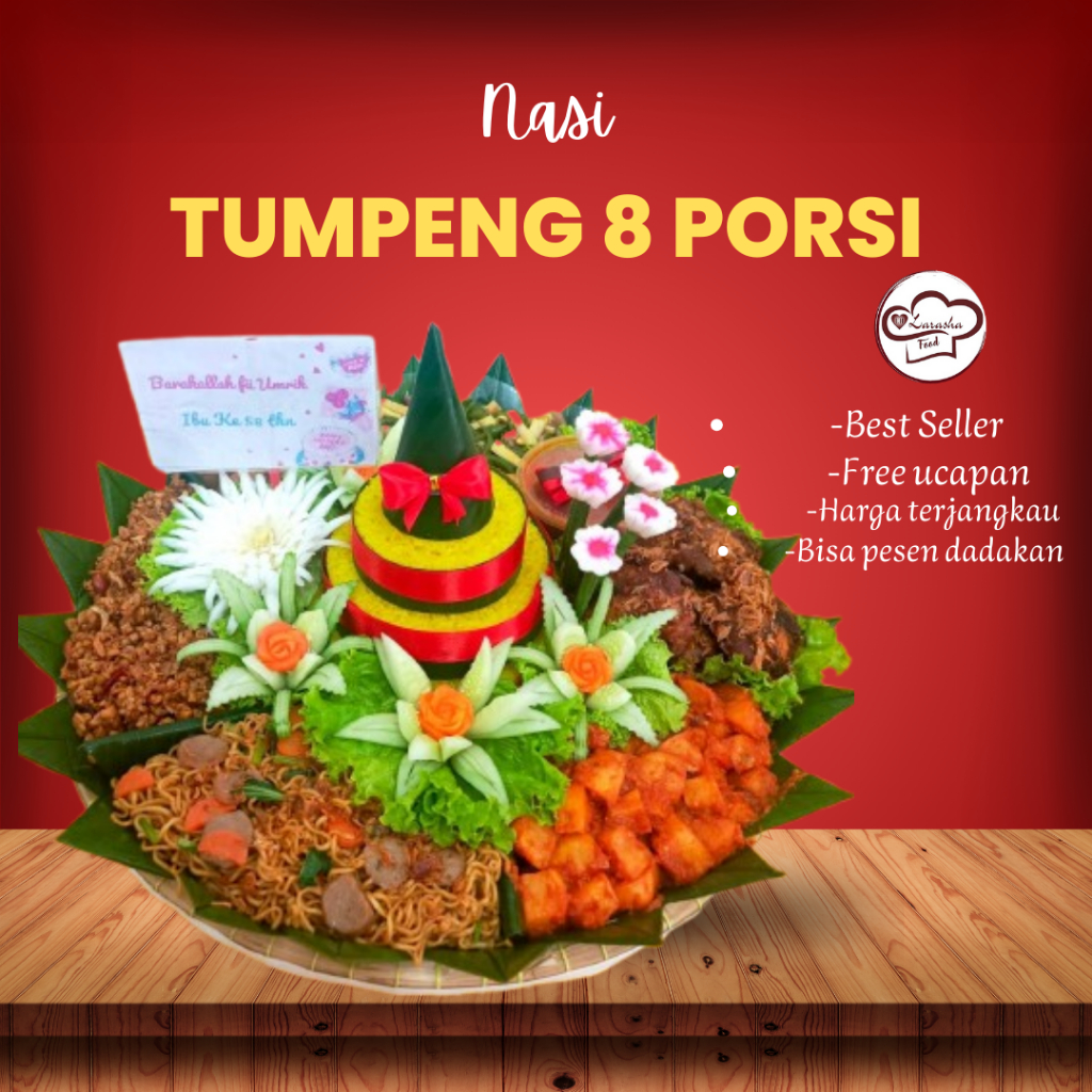 

Tumpeng Nasi Kuning 8 Porsi/Tumpeng Enak/Tumpeng Nasi Kuning Murah