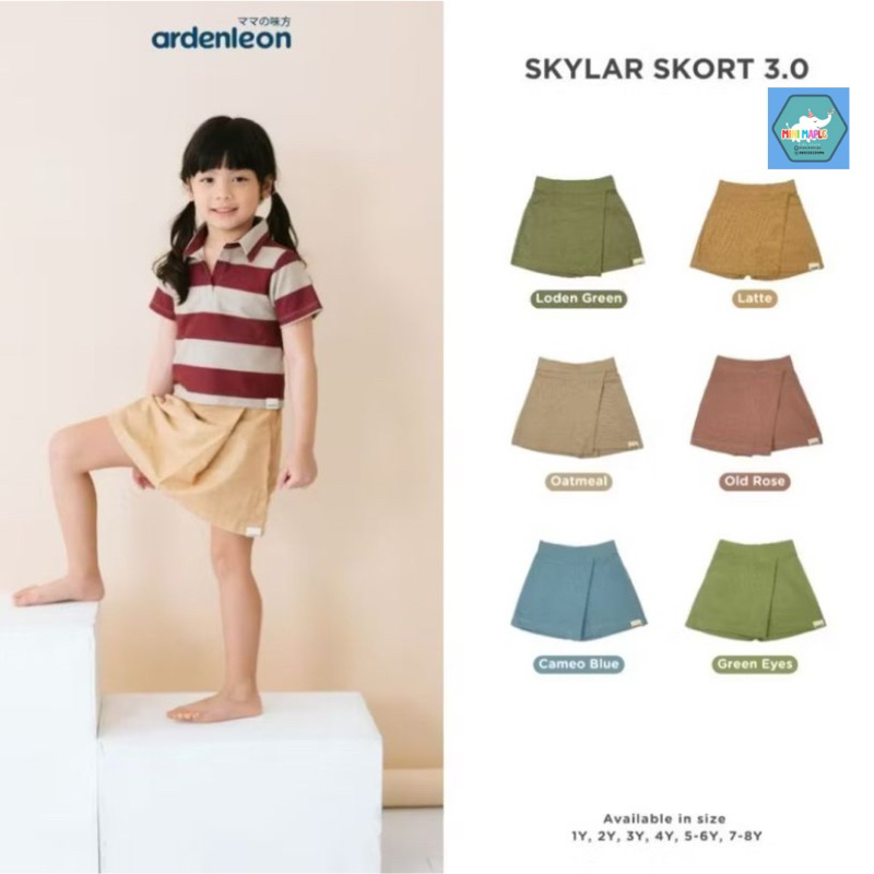 Mini Maple – SKYLAR SKORT 3.0  ✨Ardenleon | rok anak | rok