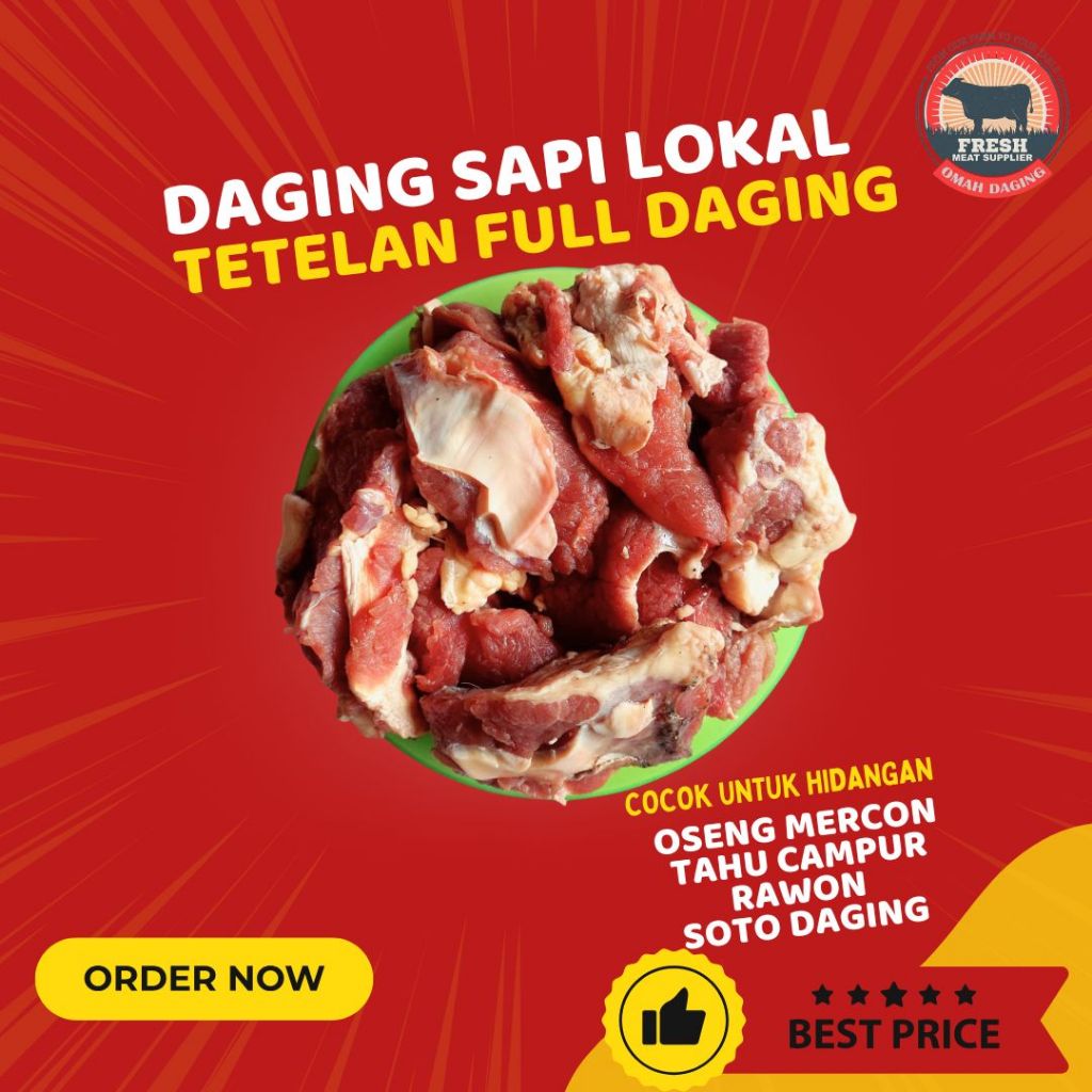 

TETELAN SAPI FULL DAGING HALAL