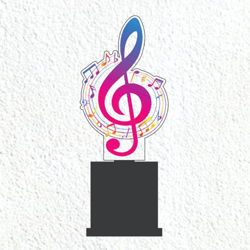 Piala Mic Piala Menyanyi Piala Nada Piala Musik Piala Musik Akrilik Custom