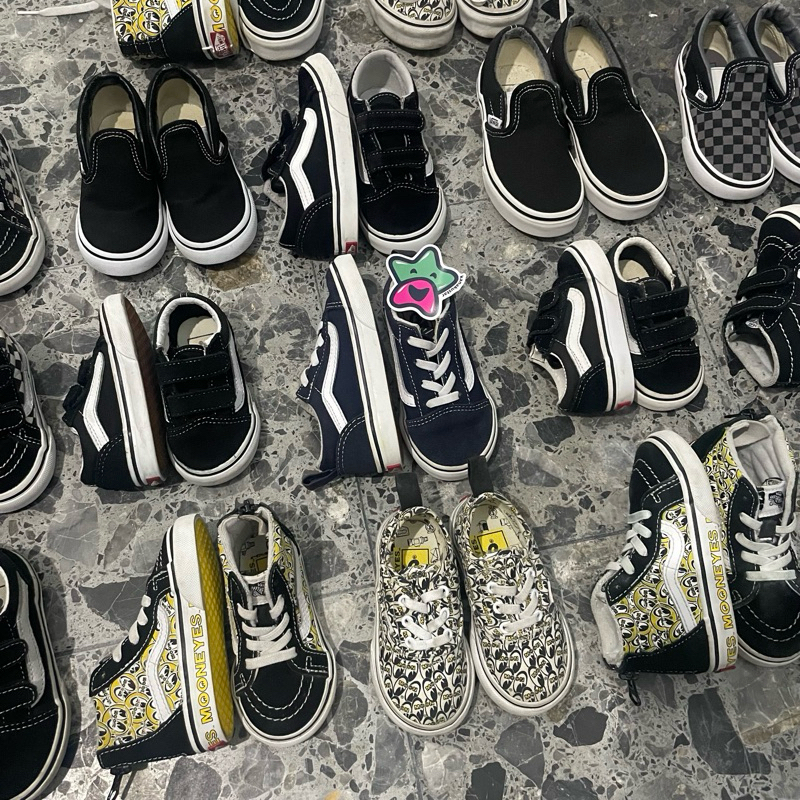 Sepatu Vans oldskool sk8 high velcro Preloved/Second Kids/Toddler/Anak Original