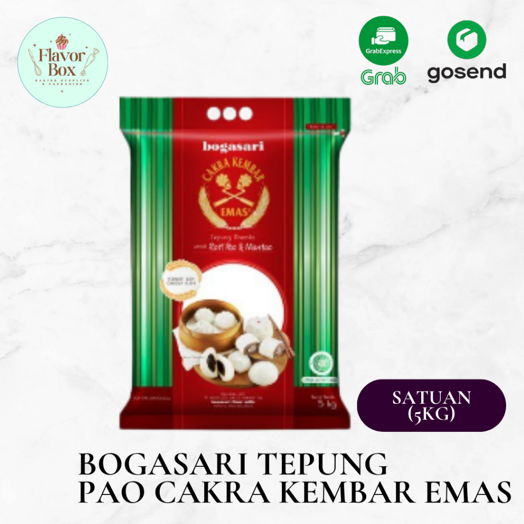

Cakra Kembar Emas Tepung Roti Pao Mantau Repack 1kg