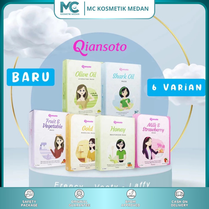 QIANSOTO Peel Off Mask Masker Wajah Peel Off ORIGINAL-Orange oil