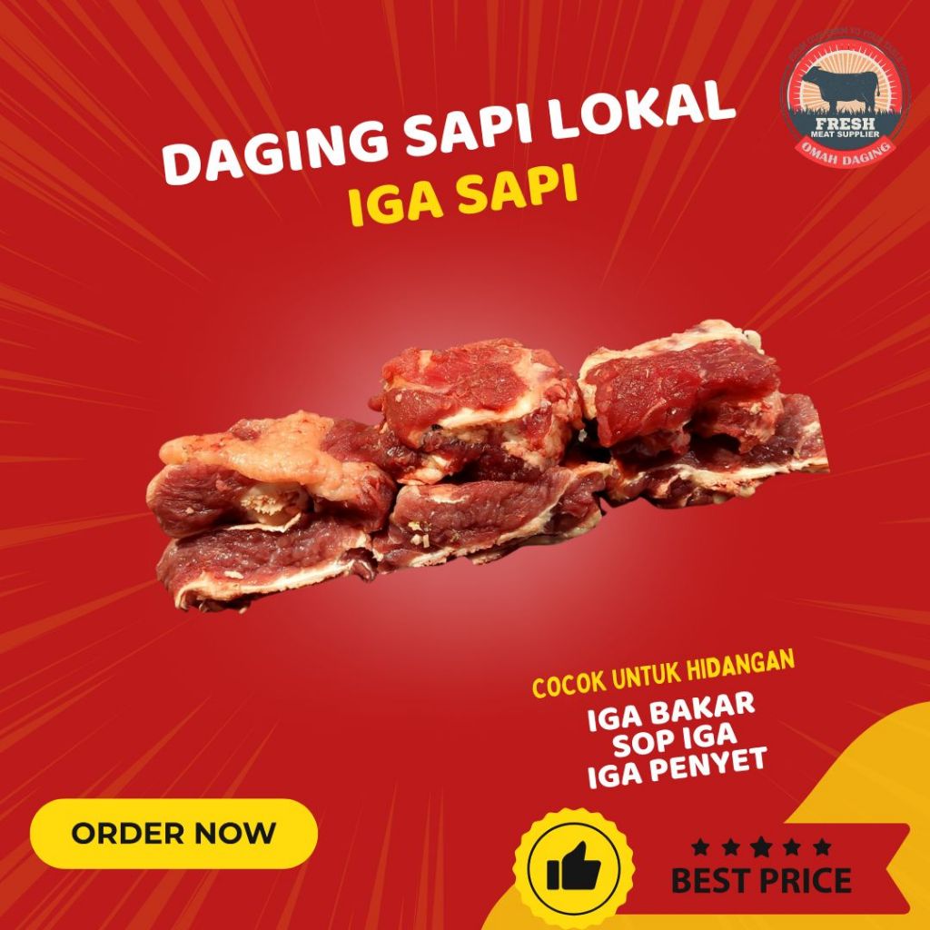 DAGING IGA SAPI LOKAL FRESH HALAL