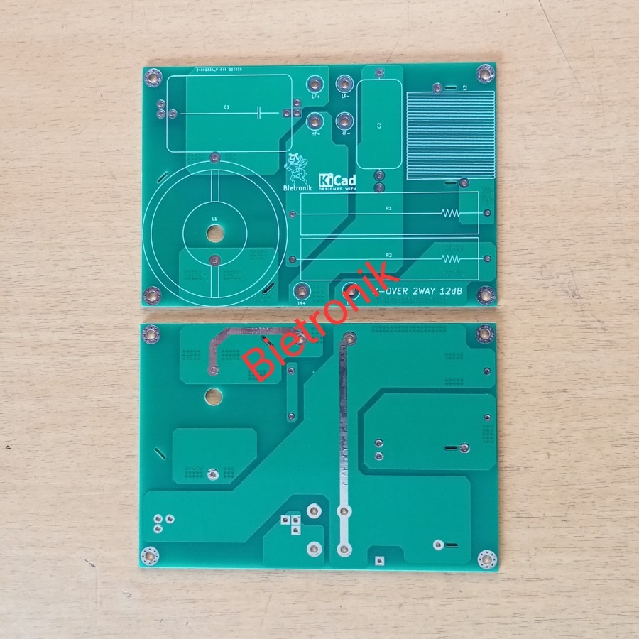 PCB CROSSOVER 2 WAY 12dB Dauble layer