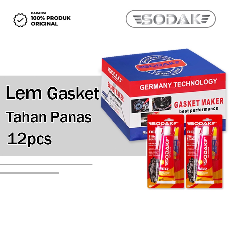 （1 lusin 12pcs）Lem Gasket Tahan Panas 85gr / Lem Perpak Mesin Motor / Lem Paking Threebond Tribon Pe