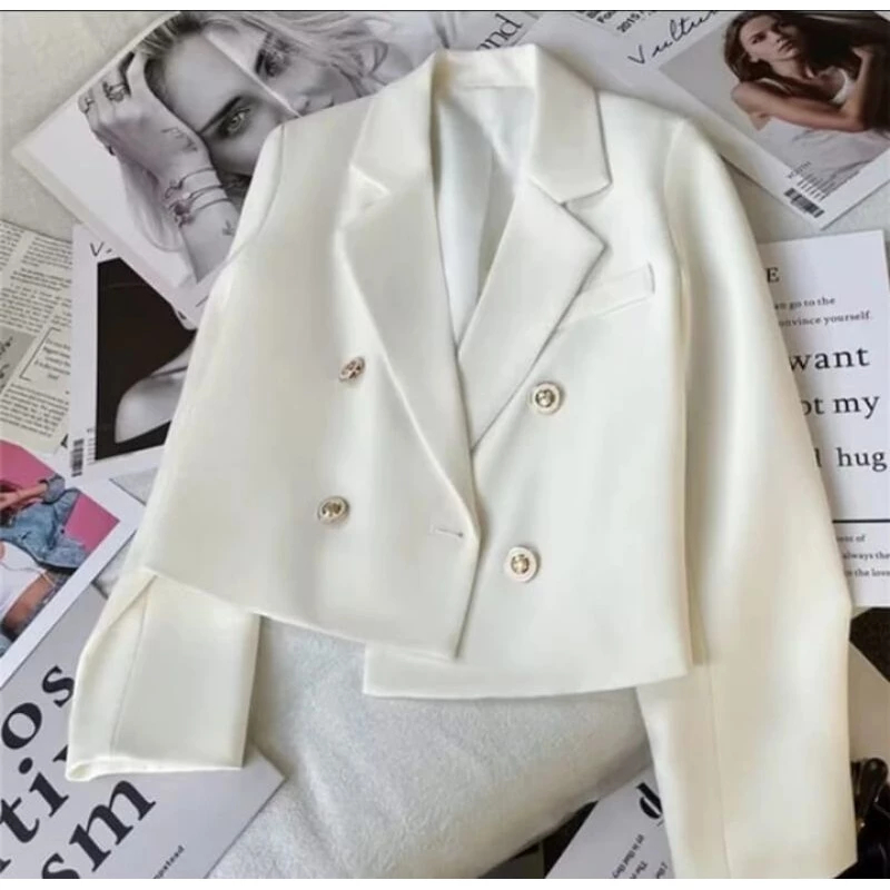 SENDJA Blazer Crop Wanita | Blazer Korean Style