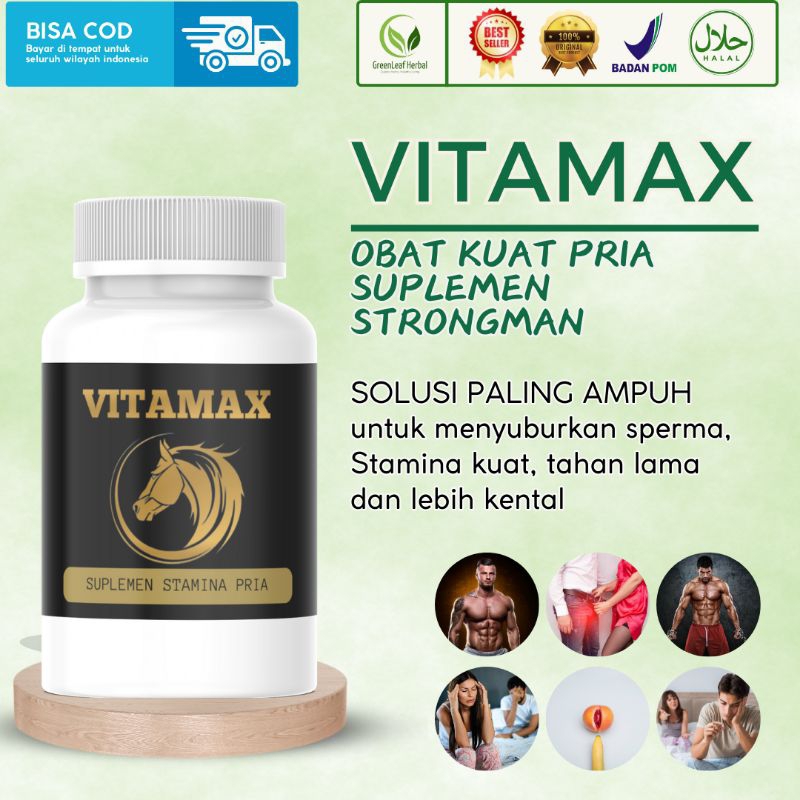 VITAMAX OBAT KUAT PRIA ISI 30 Kapsul Suplemen Energi Pria Tangguh