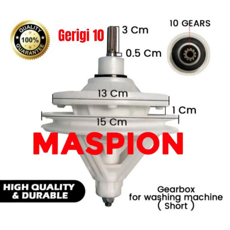 gearbox mesin cuci maspion MCC9973 mesin cuci maspion 2 tabung