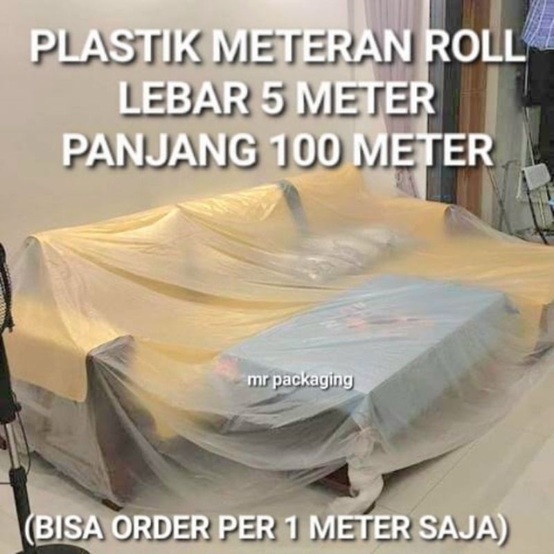 Plastik Meteran Roll Lebar 5 Meter | PLASTIK ROLL UK TERLENGKAP 230cm 200cm 150cm 120cm 100cm 70cm 6