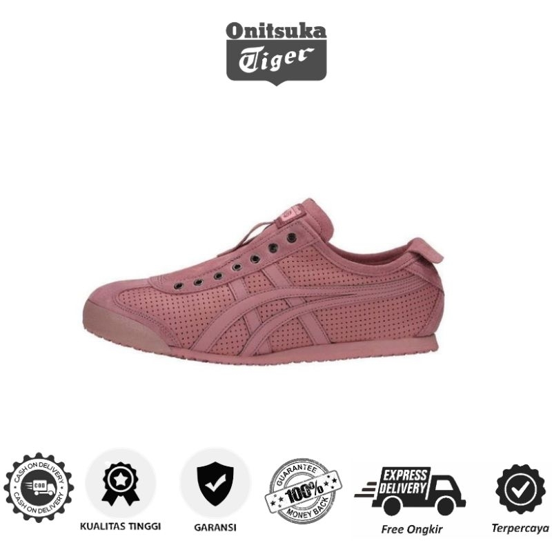 Sepatu Onitsuka Tiger Original Mexico 66 Slip On Triple Pink