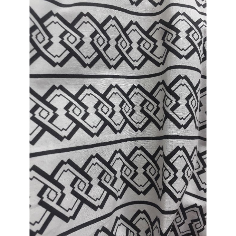Kain Katun Linen Print Motif Simetris Terbaru Bahan Textile.