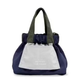 Beyond The Vines Micro Dumpling Colourblock Navy Grey