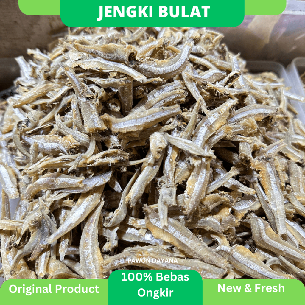 

Teri Jengki Bulat Super 100gr / Jengki Bulat / Teri Jengki Utuh / Ikan Asin Jengki Bulat