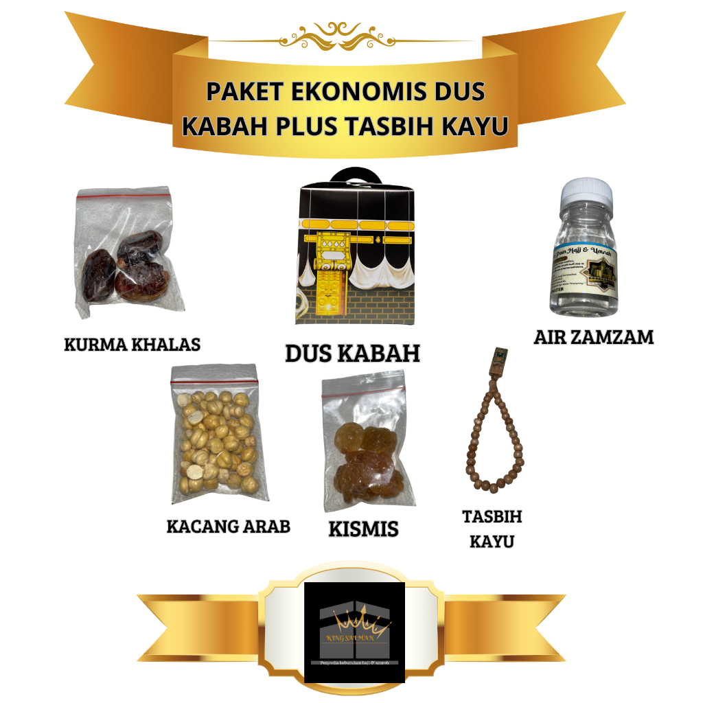 

Oleh-Oleh Haji dan Umroh Paket Ekonomis dus kabah plus tasbih kayu plus air zamzam
