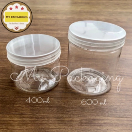 Toples Tabung Silinder 400ml - Jar Plastik 400 ml