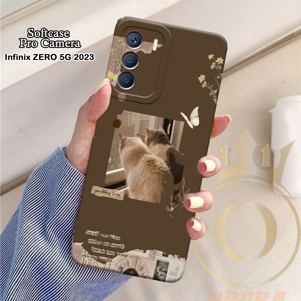 Softcase Infinix Zero 30 5G 2023 - Orora - Casing Infinix Zero 30 5G 2023 - Motif case Cats - Infini