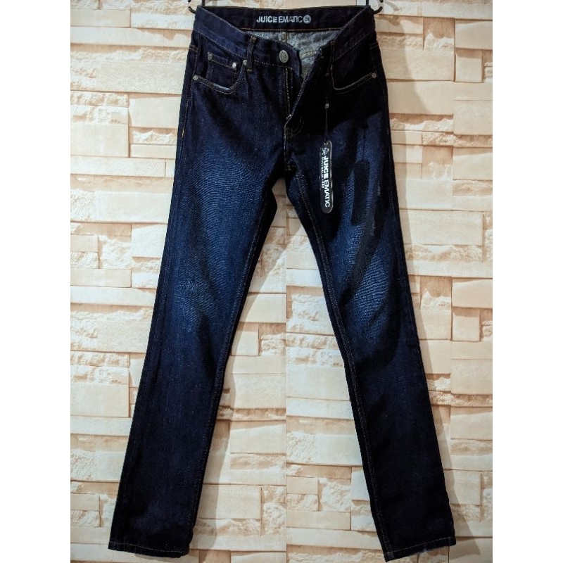 Juice Ematic Celana Panjang Denim Pria Navy ORIGINAL 100 %