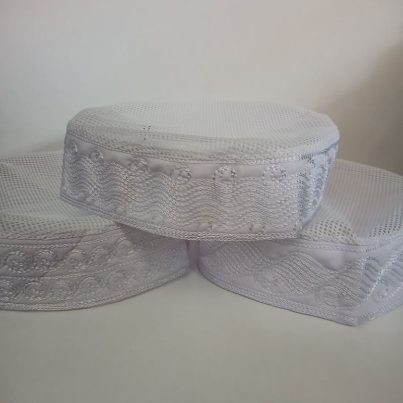 Peci Madinah | Peci Setengah Jaring Pendek | Peci Hajir Marawis