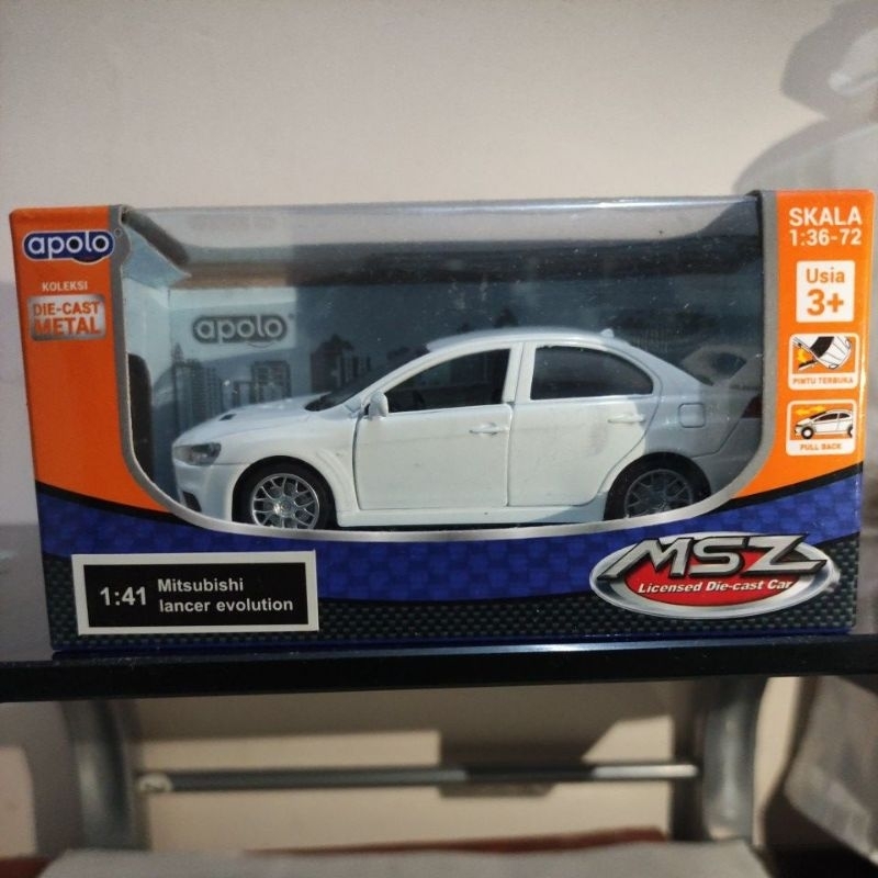 APOLO MSZ Licensed Die-Cast Mitsubishi Lancer Evolution