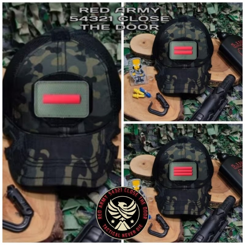 Topi Coak Baseball Caps Tactical Multicam Black Patch Pangkat PRADA PRATU PRAKA Best Quality Premium