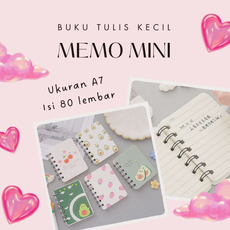 

Buku Kecil Memo Mini Karakter