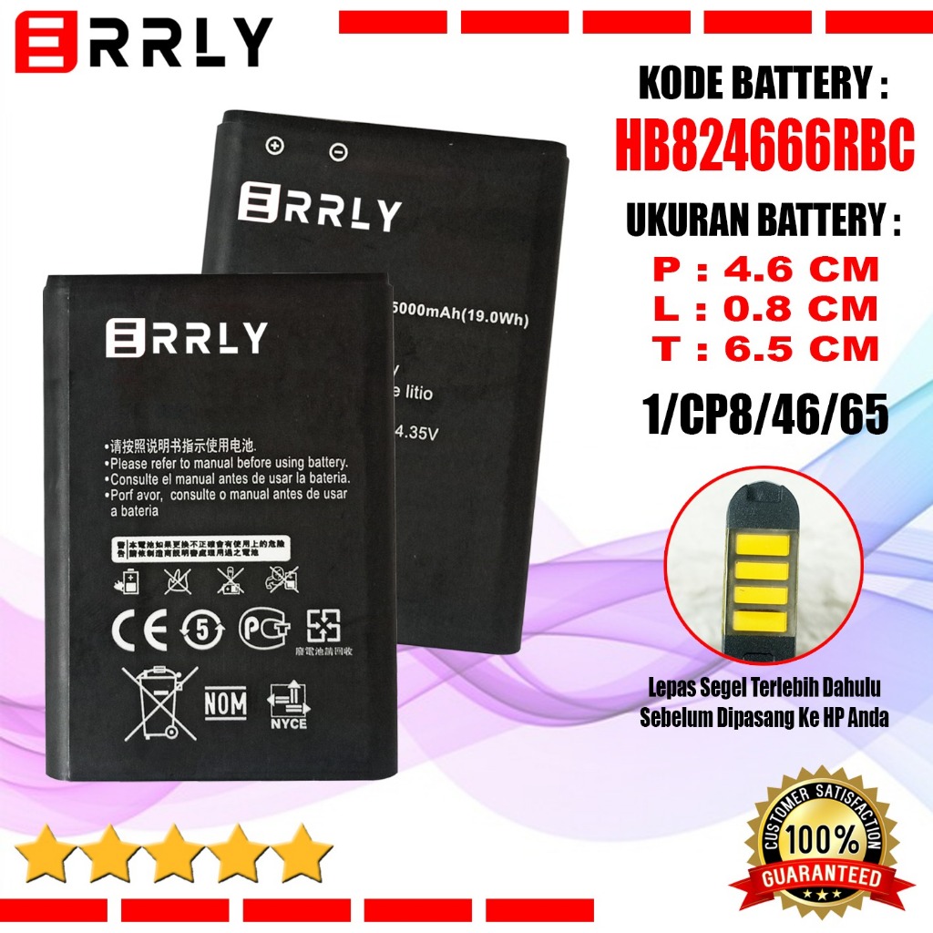 Baterai Batrai HB824666RBC Modem Wifi Mifi Bolt Max 2 Max2 E5577 E5787 E5785 Original