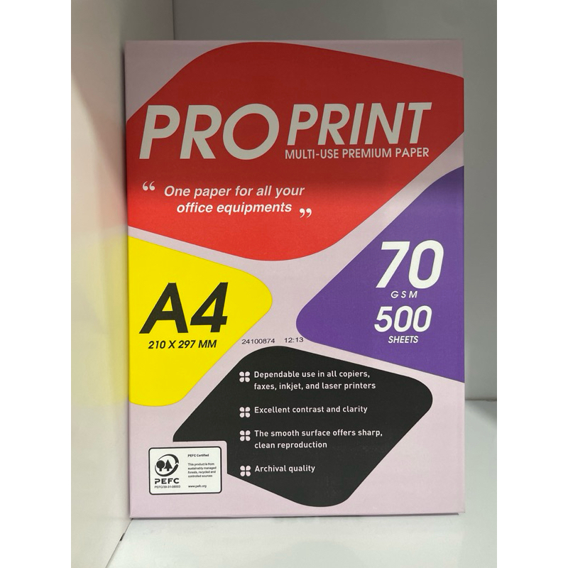 

KERTAS HVS PRO PRINT A4 70 GSM by SINARMAS / APP