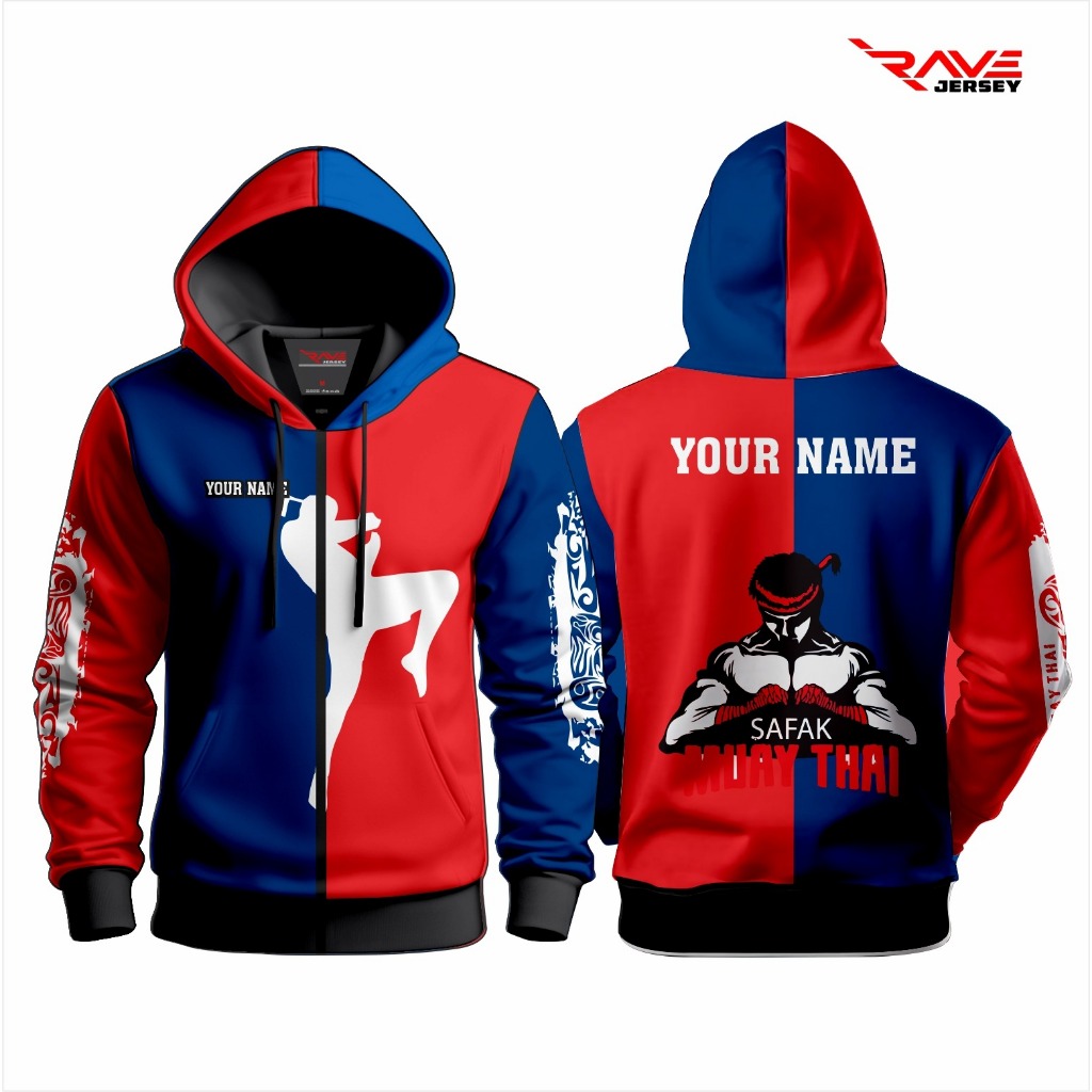JAKET BELADIRI MUAYTHAI SESI 2 FULL PRINTING SUBLIMATION CUSTOM (DESAIN SUKA SUKA)