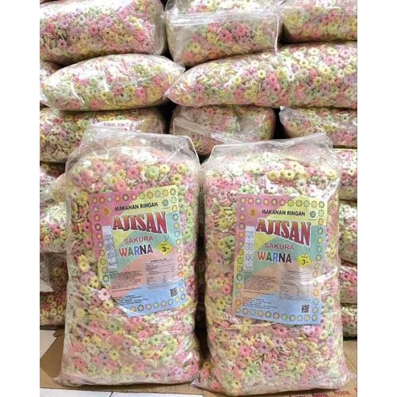 

AJISAN SNACK WARNA WARNI / SNACK RIRI 500gr