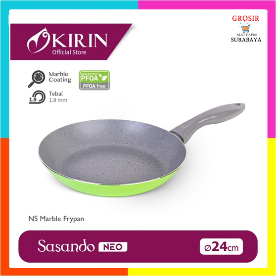 KIRIN SASANDO 24CM / Kirin Teflon Wajan Sasando Fry Pan 24cm