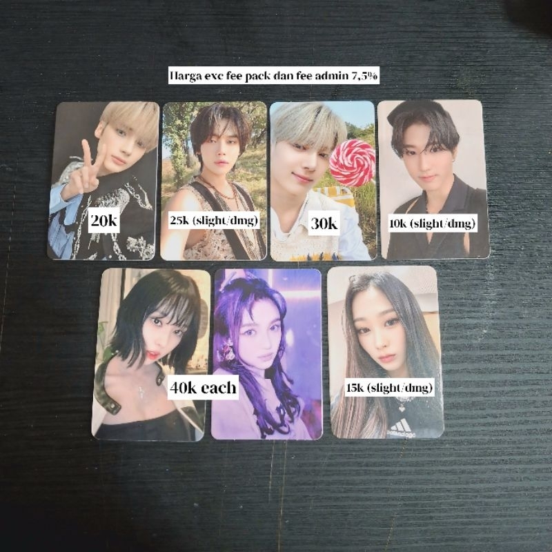 photocard official enhypen txt aespa newjeans Winter POB kpopmerch my world, giselle VCE kpopmerch m
