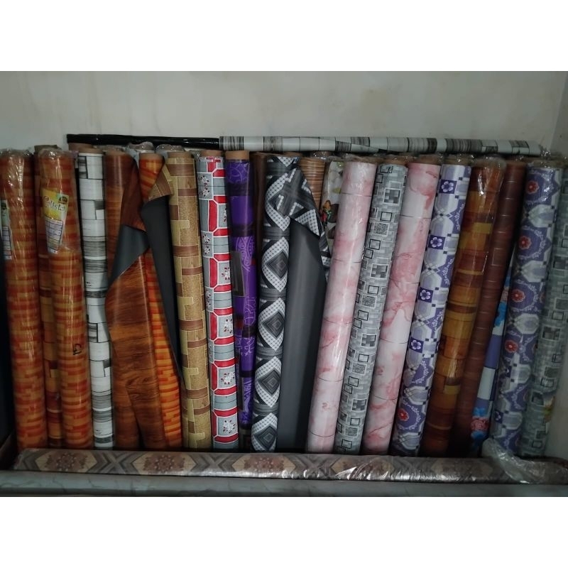 [ LEBAR 1,2 METER ] TIKAR LANTAI KARPET PLASTIK TIPIS MURAH MOTIP VYNIL KAYU