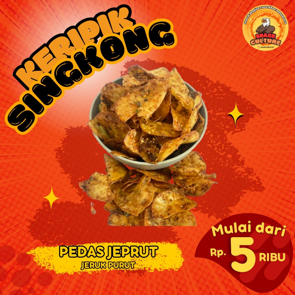 

KERIPIK SINGKONG PEDAS CIKRUH DAUN JERUK