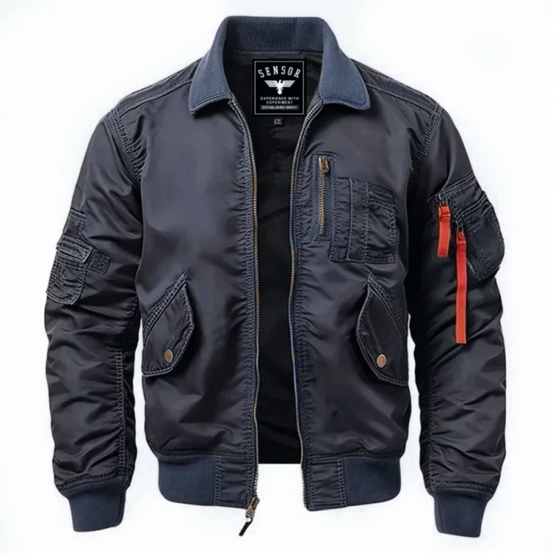 SNSR - Jaket Pilot Bomber Military Pria Waterproof/ Jaket Pilot Pria/ Jaket Bomber Pria/