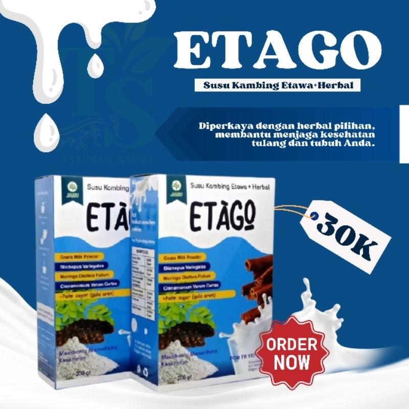 

Paket 5 Kotak Etago Susu Kambing Etawa Gula Aren+ Herbal / susu kesehatan Kaya Manfaat 100% Original