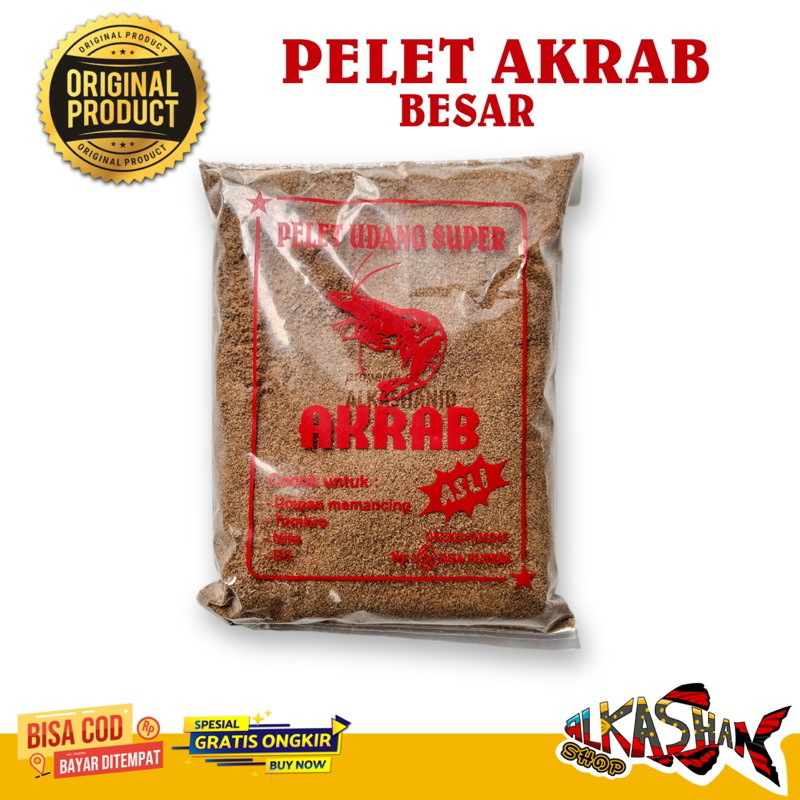 UMPAN PELET ASLI AKRAB UDANG NILA BESAR