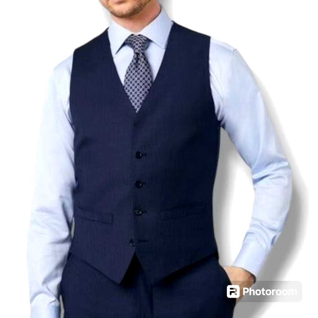Rompi Vest Jas Pria Slimfit Rompi Formal , Seragam Kerja Kantor Dan Perhotelan Bahan tebal