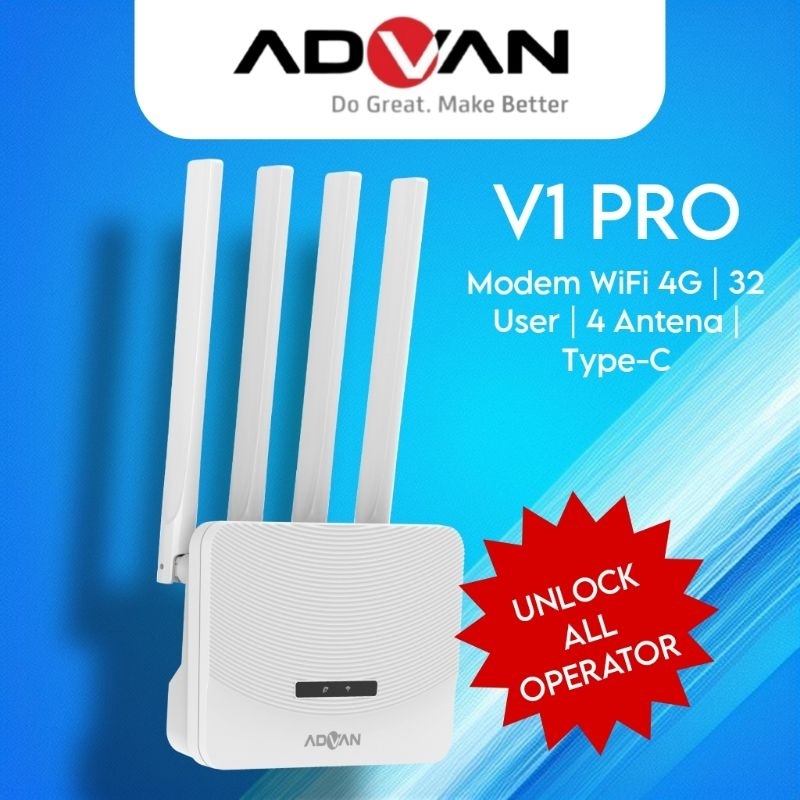 Advan CPE V1 Pro Modem Upgrade Wifi 4G All Operator Advan Modem Advan Router Advan Modem Unlock