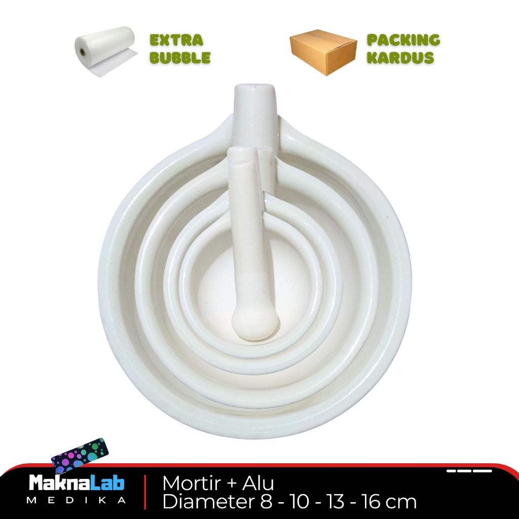 Mortir + Alu / Stamper L Lumpang + Alu Alat Penumbuk Serbaguna / Tumbukan Obat