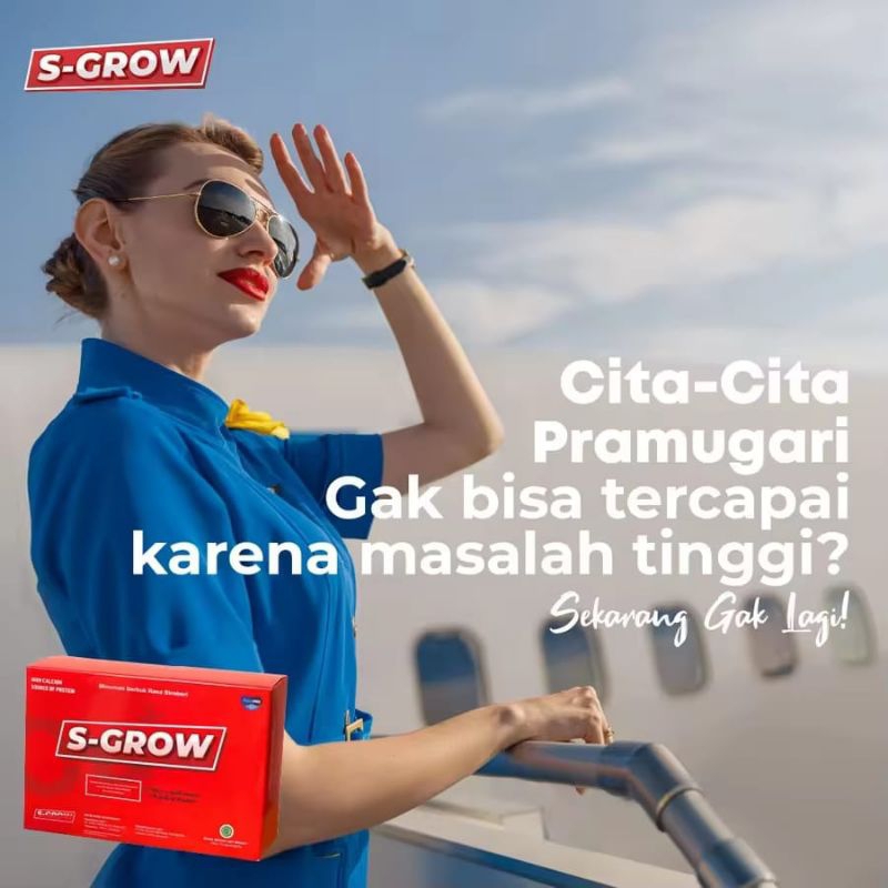 

S-grow Susu High Calcium Protein Peninggi Badan Super Cepat Susu Rasa Strawberry