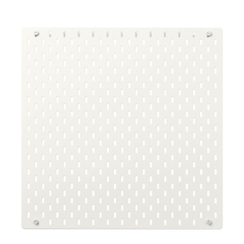 Ikea Skadis papan pajangan /penyimpanan Barang Berlubang putih dan hitam 56x56 Cm
